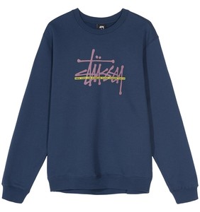 felpa stussy blu