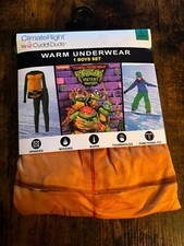 Climateright By Cuddl Duds Teenage Mutant Ninja Turtle Boys Thermal Set Size L