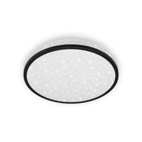 Led Deckenleuchte Bad Deckenlampe IP44 Sternendekor Neutralweiß 28Cm Schwarz