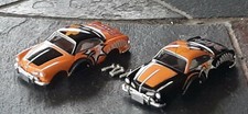 Both Looney Tunes Daffy Duck Karmann Ghia HO Slot Car Bodies Fits Aurora , Dash