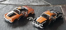 Both Looney Tunes Daffy Duck Karmann Ghia HO Slot Car Bodies Fits Aurora , Dash
