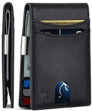 Men Money Clip Wallet,RFID Blocking Slim Front Pocket Wallets,Card Holder Wallet