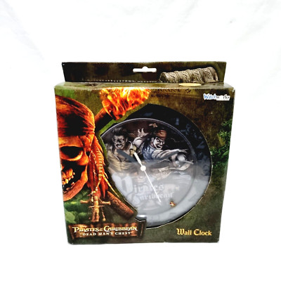 Pirates of the Caribbean Movie Dead Mans Chest Wall Clock Playworks Analogue