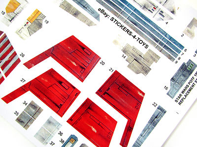 Vintage Star Wars X-Wing Replacement Sticker Decal, Peel & Stick