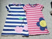 Mini Boden Appliqu Dress LOT Size 5/6 Stripe Cherry Flower See Details