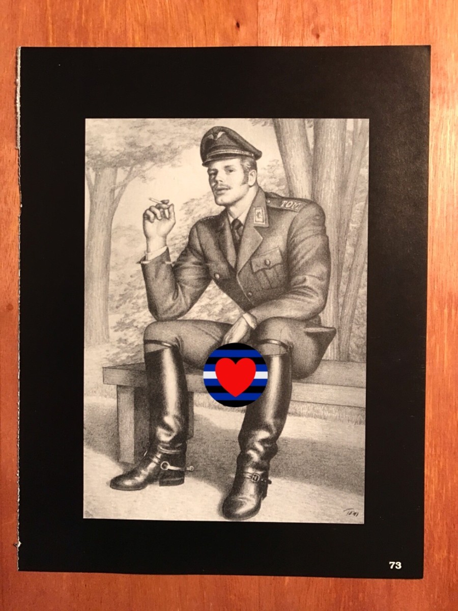 Art Page/Print TOM of FINLAND Book Retrospective #3 1997 Military