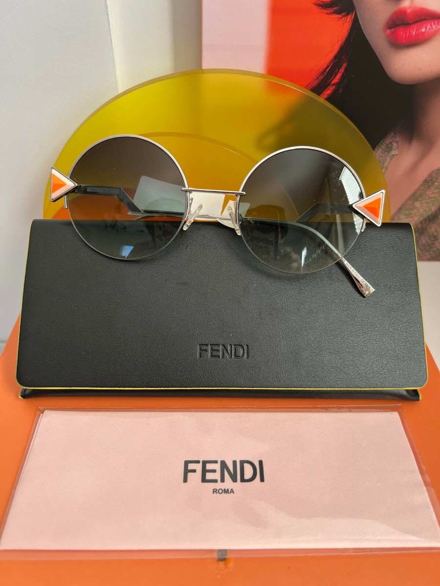 Fendi FF0259F Round Black Sunglasses NIB 145MM $450 #75 | eBay