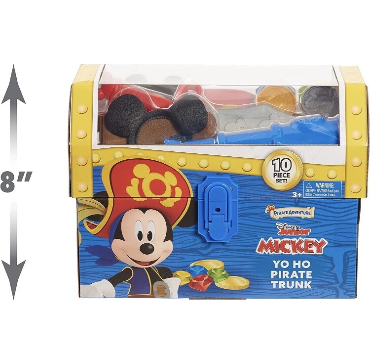 New Toy Disney Junior Mickey Mouse Funhouse Yo-Ho Pirate Trunk