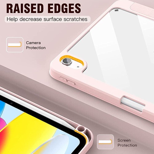 Smart Case For 2025 NEW iPad Air 11" M3/ iPad Pro 11 inch 2024 Clear Back Cover - Picture 35 of 75