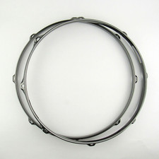 2 NEW 13" Snare Drum Hoops 8 Lug 3MM Black Nickel 1 Batter 1 Snare