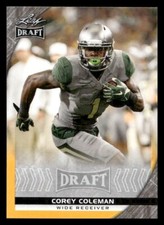 2016 Leaf Draft #18 Corey Coleman GOLD Rookie Baylor Bears