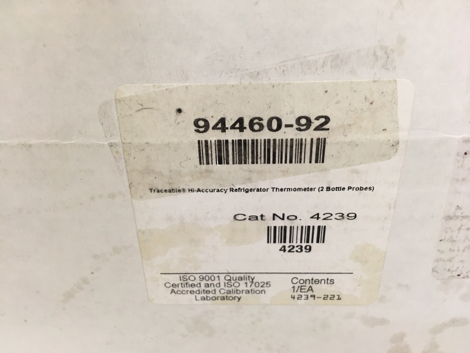 DigiSense 9446092 Traceable HighAccuracy Fridge/Freezer Thermometer