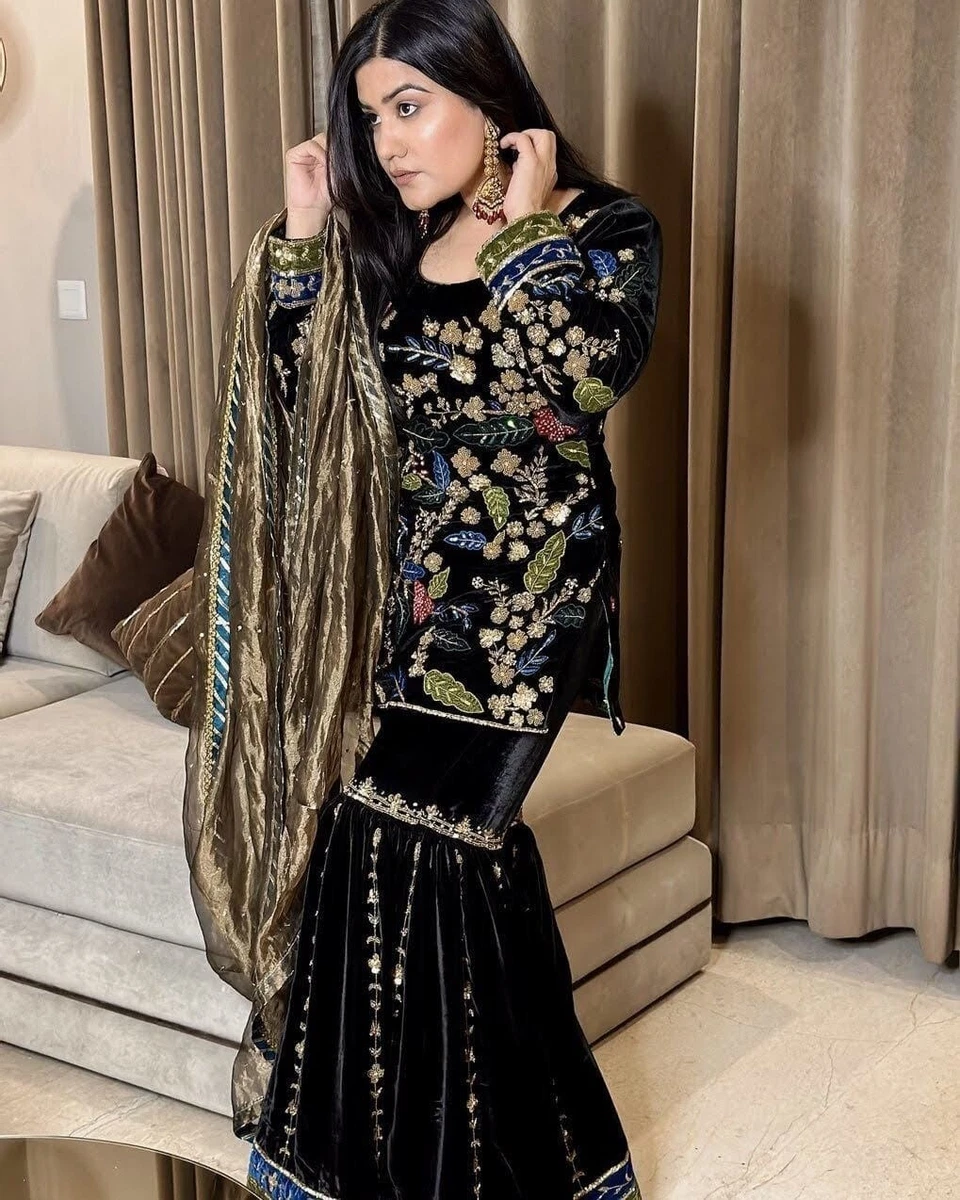 IQRA AZIZ VELVET DRESS Design No 68 – Eastern Fashion