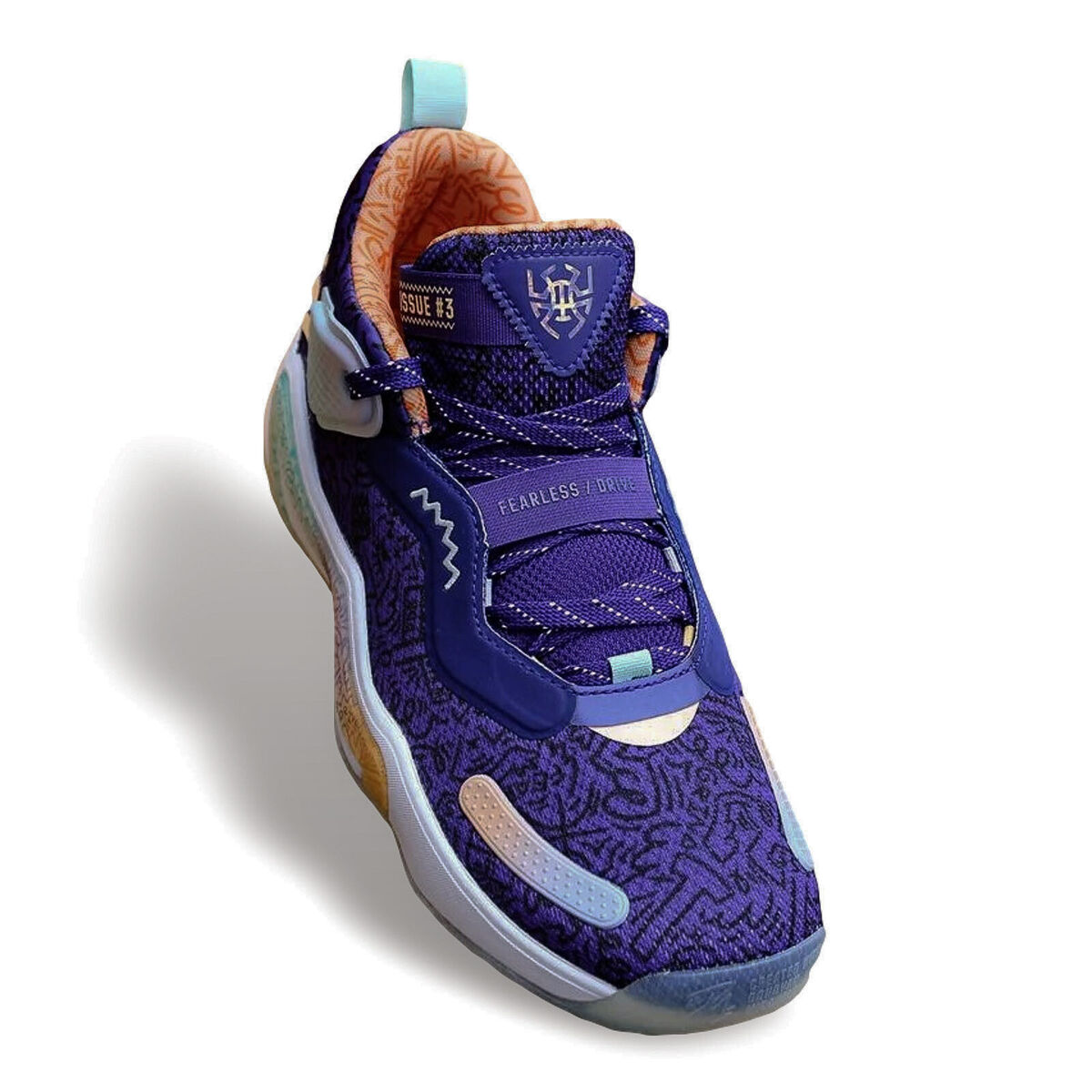Adidas D.O.N. Issue #3 'Jazz' Purple Men's Basketball Adidas D.O.N. Issue #3 'Jazz' Purple Men's Basketball