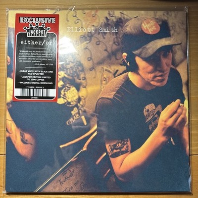 Elliott Smith   Either / Or, LP, Jackpot Clear w/Black & Red Splatter  #/1,000