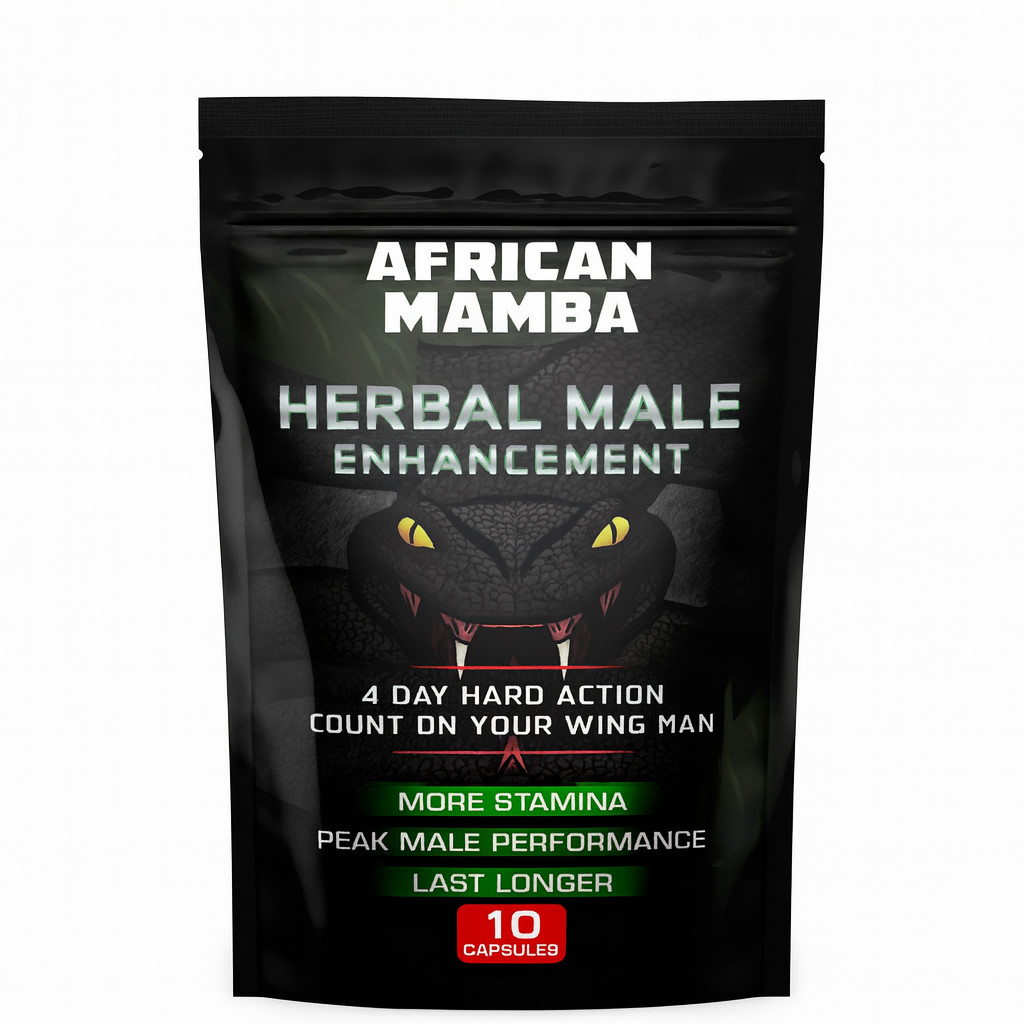 African Mamba Male Enhancement Supplement for Men | Natural Energy Support 10ct