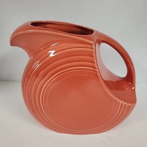 Fiestaware - Persimmon - Large 67 oz - Disc Pitcher - Water Jug  Fiesta Retired
