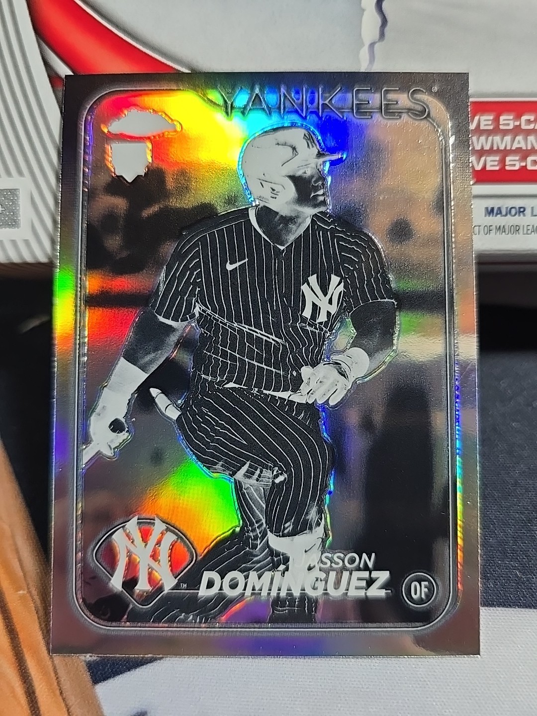 JASSON DOMINGUEZ 2024 Topps Chrome #89 Negative Refractor (RC) Yankees Rookie