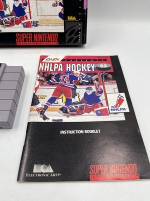 NHLPA Hockey 93 NHL SNES Super Nintendo Complete CIB Original 