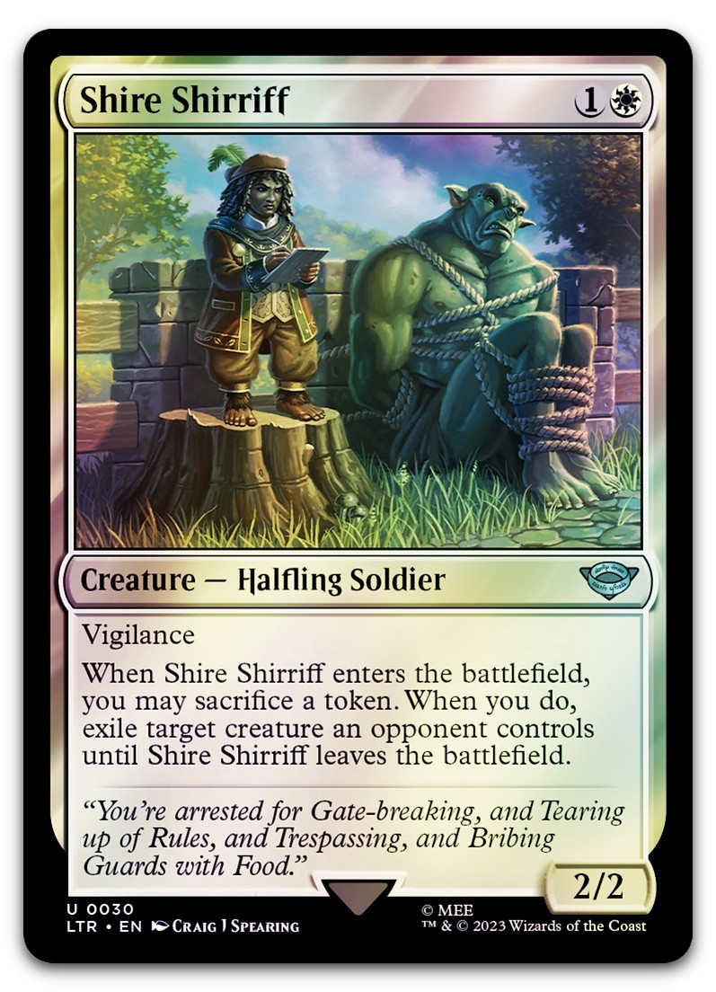 Shire Shirriff #30 (Foil) (NM) Lord of the Rings LTR Magic MTG