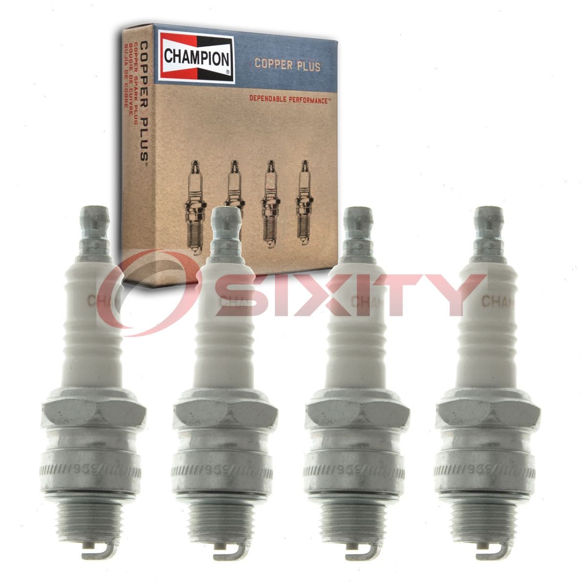 4 pc Champion Copper Plus 511 Spark Plugs for W9EC W9E W10E R46 J11C G6RC fc