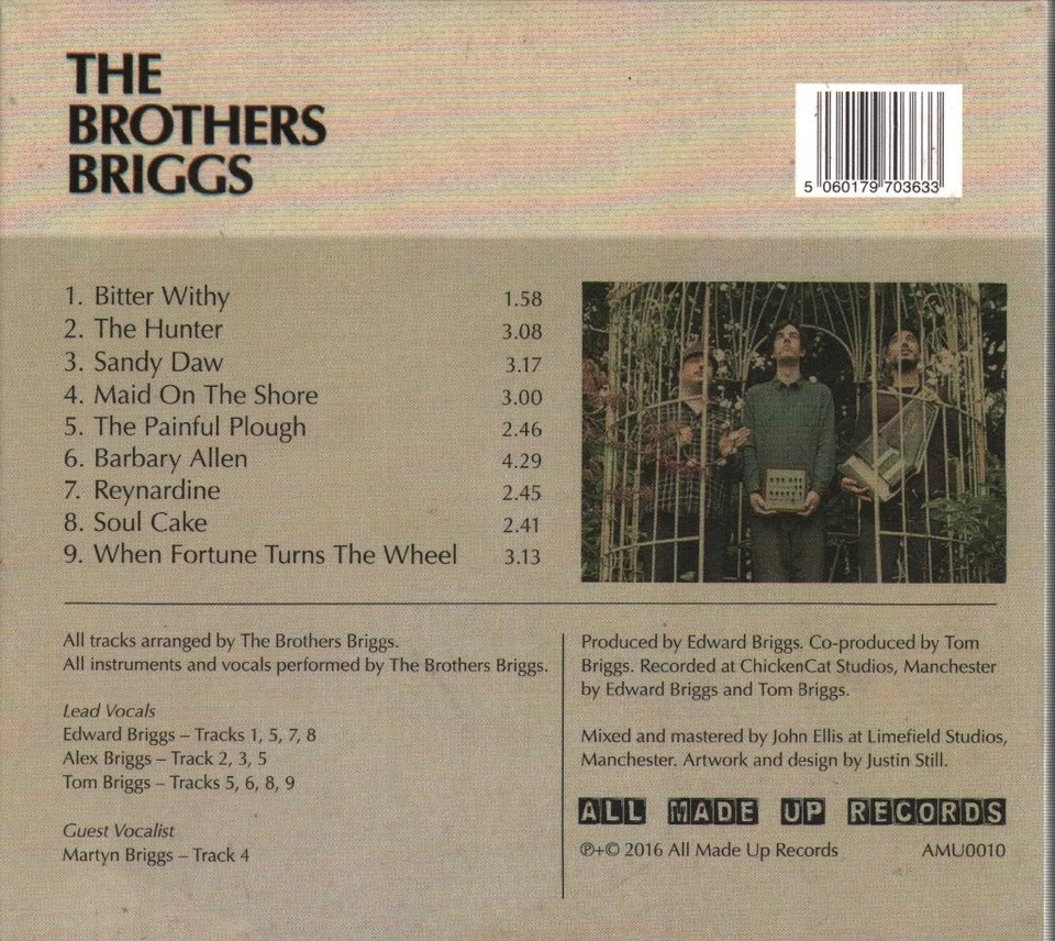 Brothers Briggs Self-Titled CD Canada All Made Up 2017 in digipak AMU0010 - Bild 2 von 2
