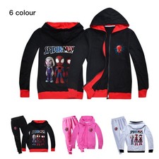 Spiderman Spiderman Cartoon Print Reißverschluss Jacke Kinder Cardigan Anzug