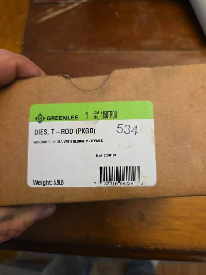 Greenlee 1458TROD Threaded Rod Die Set for Shear 30T 1/4-5/8 in Steel - Image 3 of 3