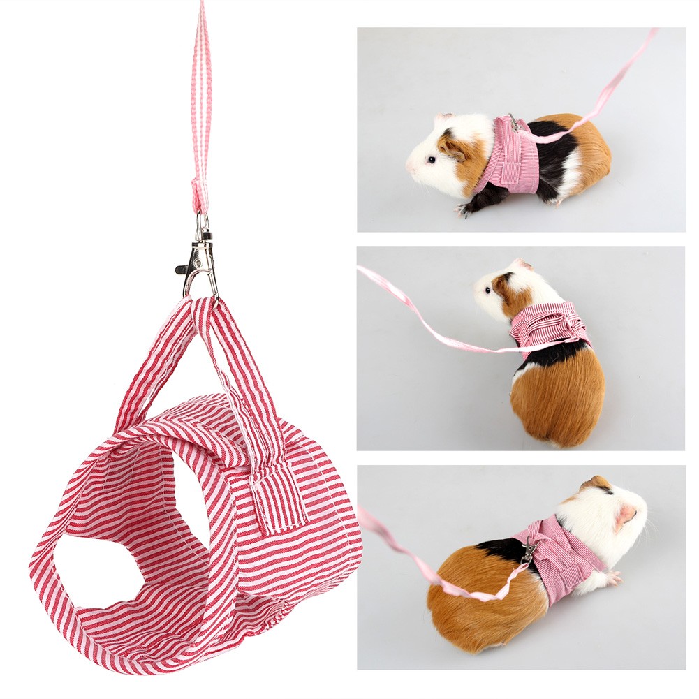 Small Animal Pet Clothes Cute Pink Front Harness For Guinea Pig //