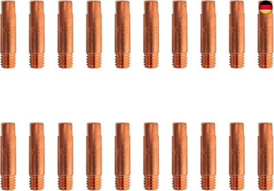 ELCAN 20 M6x25x5,8mm Kupfer-Kontaktspitzen für 0,6/0,8/1,0 15ak Brenner. 