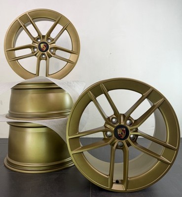 Porsche 992.2 20/21 Zoll Alufelgen Felgen Exclusive Design Aurum Gold