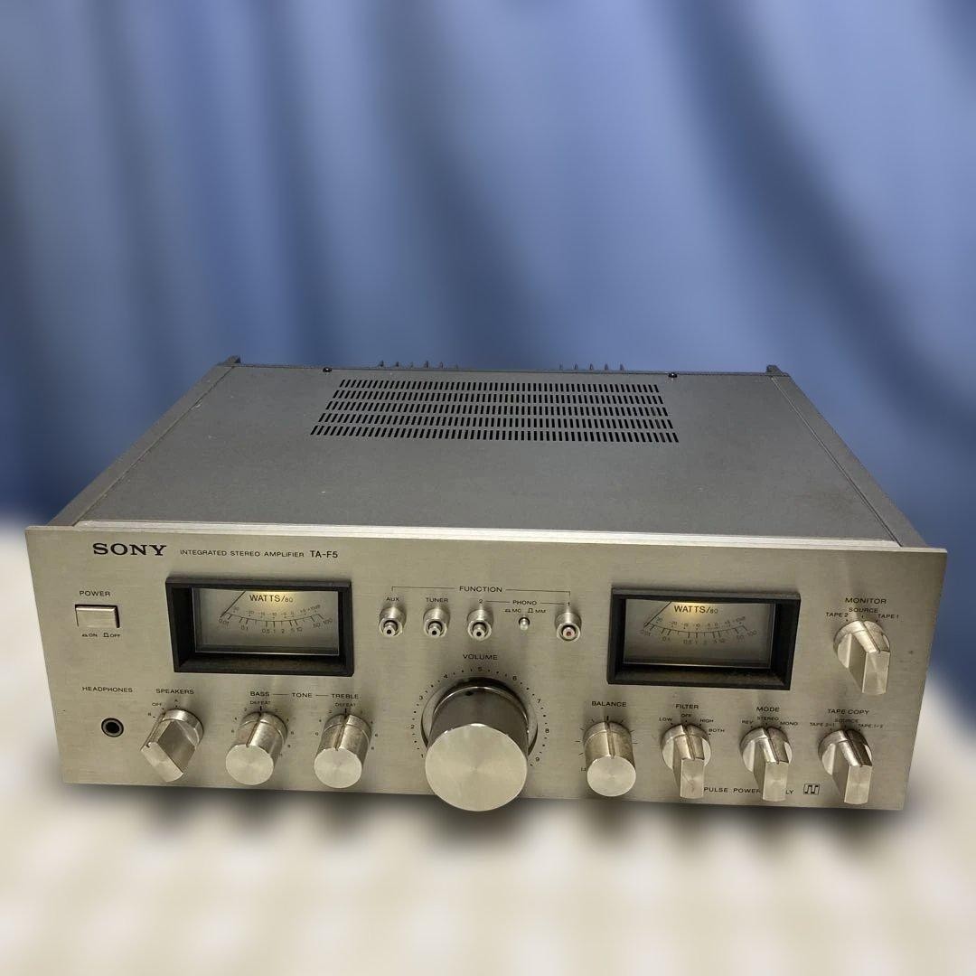 Sony TA-F5 Integrated Amplifier Vintage Silver 100V pre-main amp