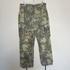 Walls Realtree Camo Pants Mens 34-36 Brown Vintage Hunting Cargo Double Knee USA