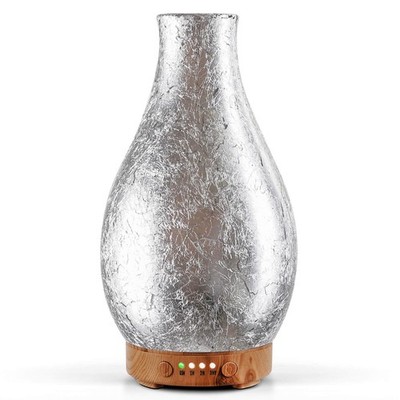 Porseme 100ml Silver-Plated Volcano Essential Oil Diffuser 3D Glass - Elegant...