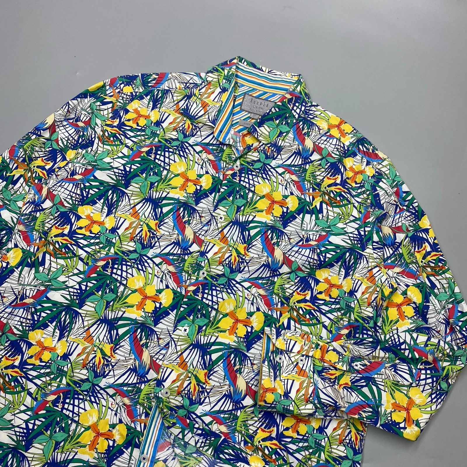 ROCOLA SHIRT Limited L Fabulous Design Floral Flower Hawaii Long Sleeve
Opens in a new window or tab
