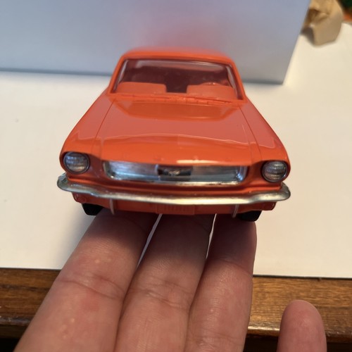 1966 Ford Mustang Plastic Promo Friction Model By AMT 1/25 Scale Emberglow Color - Picture 6 of 13
