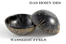 Genuine Horn - Dittmar Shaving Soap Bowl - HORN BOWL Natural Heavy Germany