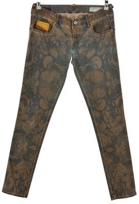 DIESEL Grupee Damen Denim Stretch Super Slim Gerade Jeans W30 L32