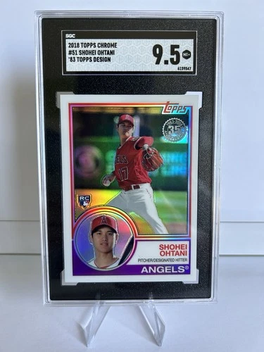 2018 Topps Chrome '83 Topps Refractor SHOHEI OHTANI #51 SGC 9.5 GEM MINT ROOKIE