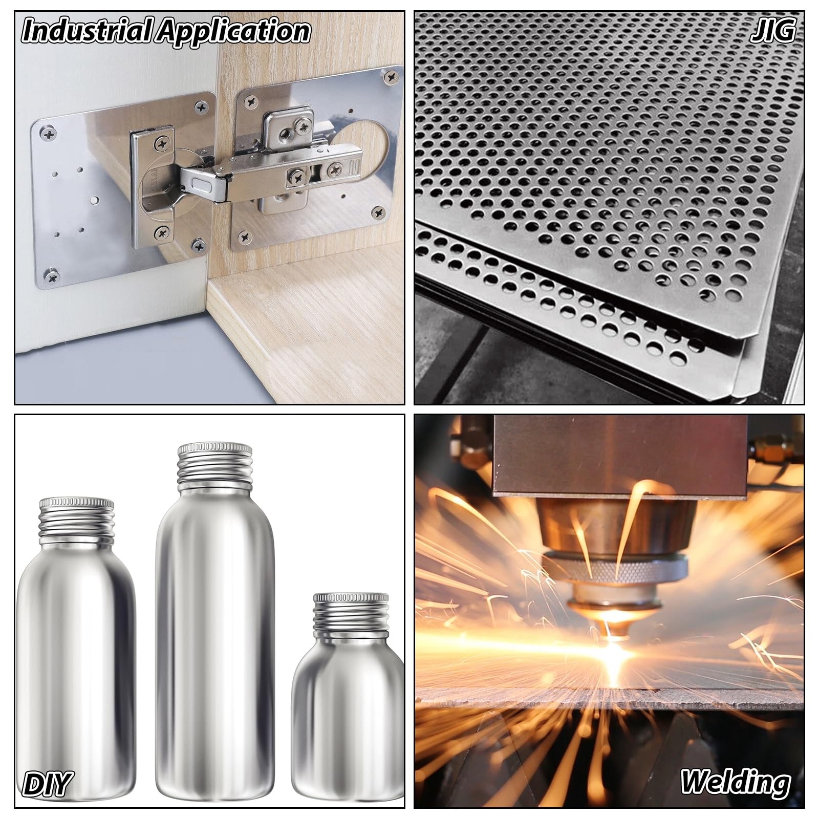 ZOFORTY 5052 Aluminum Sheet 12 x 12 x 1/2 Inch Thick Plain Aluminum Plate wit...