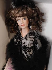 Victorian Collection by Melissa Jane 1995 Brunette Porcelain Doll