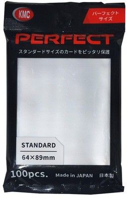 100 KMC Standard Size Perfect Fit Clear Inner Card Sleeve Barrier Deck Protector