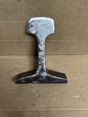 Steel Railroad Train Track ( Approximately 5 Lbs ) Anvil, Book End, Display Etc,