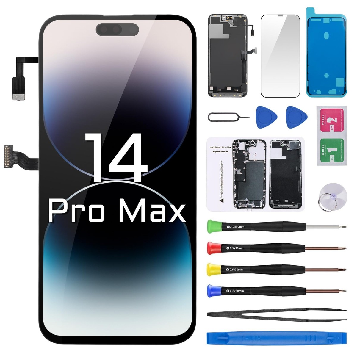 iPhone 14ProMax ディスプレイ Amazon.com: PassionTR for iPhone 14 Pro Max LCD Screen