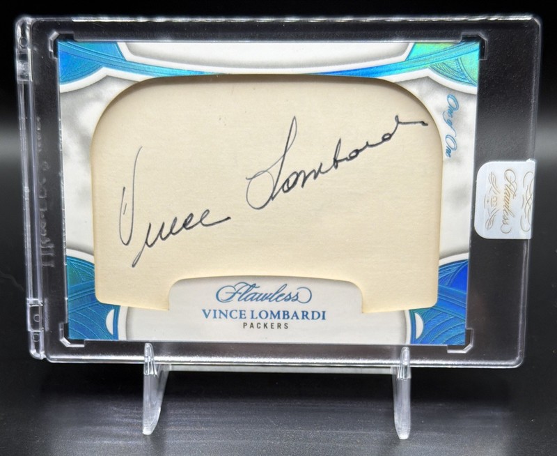 2025 Panini Flawless Cuts Vince Lombardi 1/1 Auto Green Bay Packers