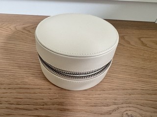 Luxuriöses RAPPORT Reise Schmucketui Echtleder beige Neupreis: 360€ wie Neu