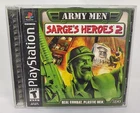 Army Men Sarge's Heroes 2 PS1 PlayStation 1 + Registration Card 3DO Black Label