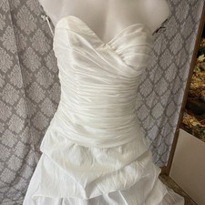 Mori Lee White Sweetheart Sleeveless Ball Gown Wedding Dress   Size 10 Lot#6