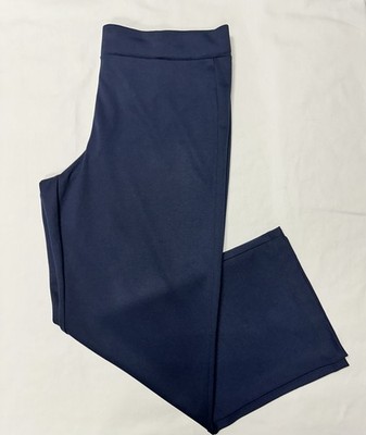 Ruby Rd Sweatpants Leisure Pants XL Woman Lounge Slacks Flat Front Navy Blue
