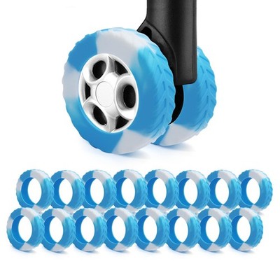 16Pcs Luggage Wheel Covers,Silicone Suitcase Cover for 2''-2.4'' Spinner Whee...